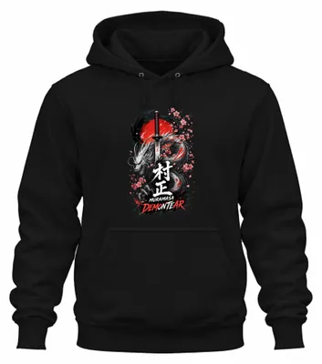 Imagen del producto de Muramasa Demontear Japan Drache Katana Y2K Bushido Ronin, sudadera con capucha, color , talla S