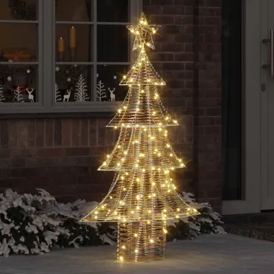 Obrázek produktu pro vidaXL vánoční stromek se 160 LED diodami v teplé bílé barvě 150 cm PET