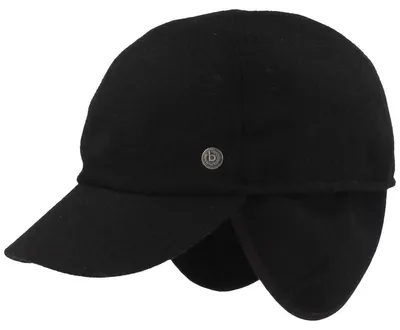 Bugatti 6 teilige Baseballmütze mit Ohrenschutz und Windstopper in schwarz