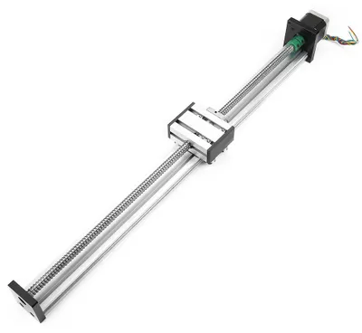 Zdjęcie produktu dla 1204 Suwak liniowy z śrubą kulową, długi siłownik, skok 500 mm, 42 silniki krokowe