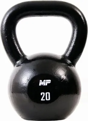 Produktbild von Muscle Power Gusseisen Kettlebell 20 kg Schwarz