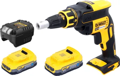 Produktbild von DeWalt DCF 620 E2 Akku Trockenbauschrauber 18 V 30 Nm Brushless + 2x Powerstack Akku 1,7 Ah + Ladegerät