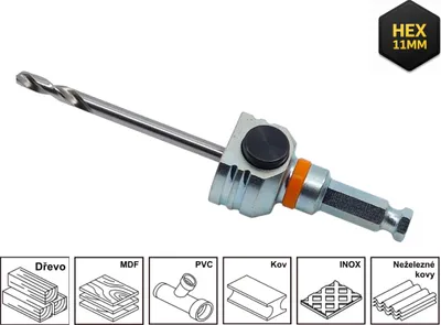 Obrázek produktu pro Mandrex | Unašeč MX200020B – pro TCT a bimetalové děrovky