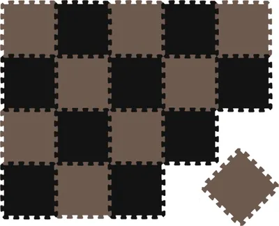 Produktbild von 18 Teile Baby Kinder Puzzlematte ab Null - 30x30 Puzzle Spielmatte Krabbelmatte