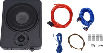 Produktbild von 8-calowy subwoofer samochodowy pod siedzeniem Aluminiowy wzmacniacz mocy z zestawem kabli Głośnik basowy Smukła obudowa głośnika 600W