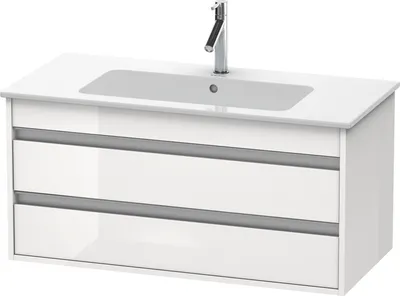 Produktbild von Waschtischunterbau KETHO 480x1000x475mm weiß hochglanz weiß hochglanz