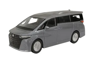 Produktbild von TOYOTA ALPHARD 2024 Modellauto aus Metall mit Rückzug Modell Auto Spielzeugauto 29 (Grau-Metallic)