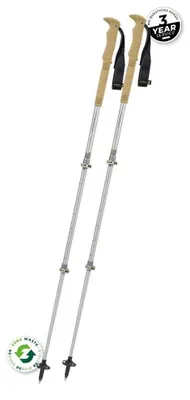 Image de Bâtons de randonnée Komperdell Explorer Zero Cork Compact, couleur or, longueur réglable de 90 à 120 cm