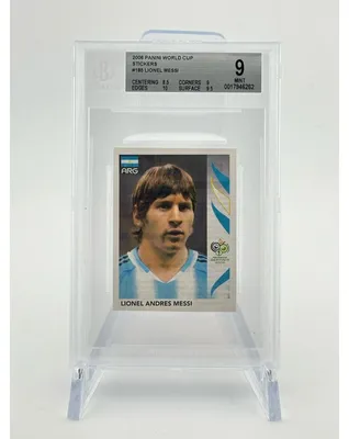 Produktbild von Panini WM 2006 Sticker - 185 - Lionel Messi BGS 9