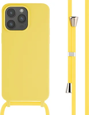 Produktbild von imoshion SilikonHülle mit Band iPhone 15 Pro Max - Gelb