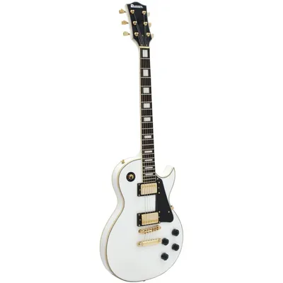 Produktbild von DIMAVERY LP-520 E-Gitarre, weiß/gold