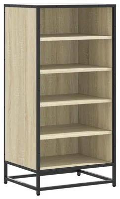 Immagine prodotto di vidaXL Portascarpe in rovere Sonoma 48x38x97,5 cm Materiale a base di legno