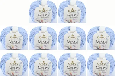 Obrázok produktu pre 10x DMC Natura Just Bavlna – jemná matná priadza zo 100 % česanej bavlny, 302, (farba N106)