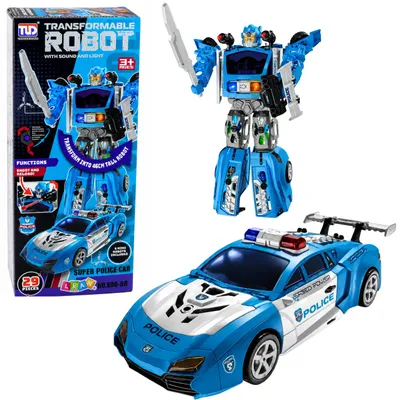 Produktbild von 2-in-1-Polizeiroboter mit Licht, Sound und Abschussfunktion
