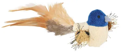 Produktbild von TRIXIE Vogel mit Federn, Plüsch, Katzenminze, 8 cm