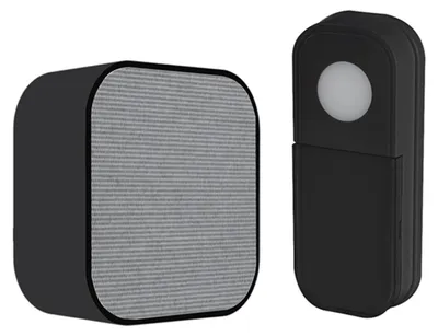 Produktbild von Solight Funkklingel, batteriebetrieben, 180 m Reichweite, schwarz, Lerncode 1L75B