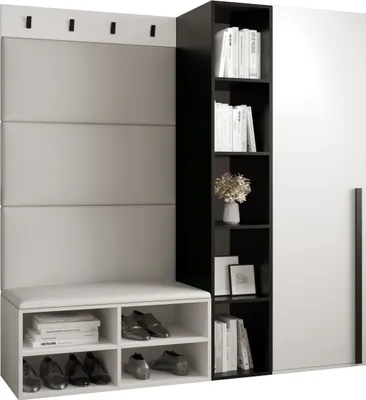 Produktbild von Garderobe MIRO Set 1 mit gepolsterten Paneelen Industrial Design