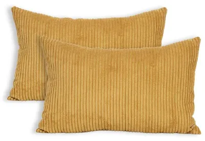 Image de Coussin décoratif Lumali Terracotta 40 x 60 cm, housse en velours côtelé, décoration de salon, housses de coussin es OEKO-TEX