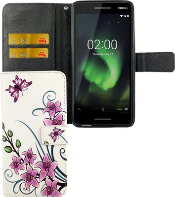 Produktbild von Handyhülle Tasche für Handy Nokia 2.1 2018 Lotusblume