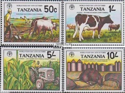 Produktbild von Briefmarken Tansania 1982 Mi 209-212 (kompl.Ausg.) postfrisch Welternährungstag