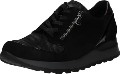 Produktbild von Waldläufer Hiroko Orthotritt 364H15-492 Schnürer, Damen, Leder, Schwarz - Damenschuhe Bequeme Schnürschuhe, Schwarz, leder/textil (order/tappei/lightstretch/blush)