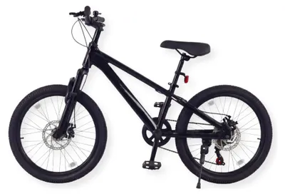 Produktbild von Buxibo - Fahrrad Austin - Kinder-Mountainbike - Stahlrahmen - 20 Zoll - Schwarz