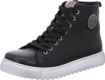 Produktbild von Gemini Damen Stiefelette sportlicher High Top Sneaker aus Leder 343919-02, Größe:40 EU, Farbe:Schwarz