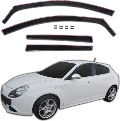 Image de GP Déflecteurs Deflecteurs D'Air Pour Alfa Romeo Giulietta 2010-2020 4pcs, Aérodynamique, Montage Facile