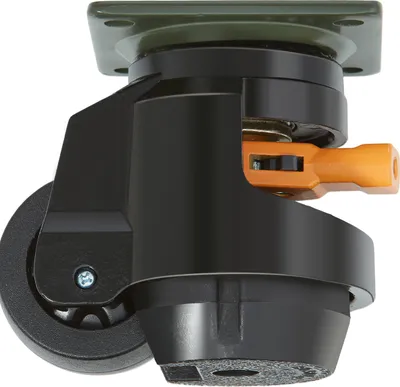 Produktbild von SucceBuy sada 4 vyrovnávacích koliesok, nosnosť 2200 lbs, 2,5 palcové ťažké 360° otočné kolieska, nastaviteľné kolieska pre pracovné stoly a stroje
