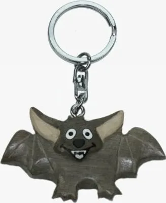 Produktbild von Schlüsselanhänger aus Holz - Fledermaus