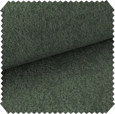 Produktbild von novely® MONIQUE Samtweicher Bouclé-Velours-Stoff, Schwer Entzündbar Meterware 1lfm - Farbe: 39 Grün