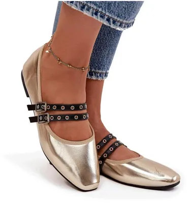 Produktbild von Damenturnschuhe Mit Goldenen Riemen Deliora 39