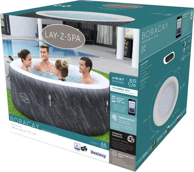 Obrázek produktu pro Bestway® LAY-Z-SPA® WLAN-Whirlpool Boracay AirJet™ Ø 180 x 66 cm, rund