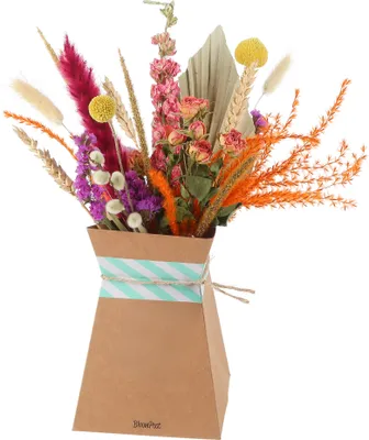 Produktbild von Getrocknete Blumen + faltbare Vase - Blumenstrauß