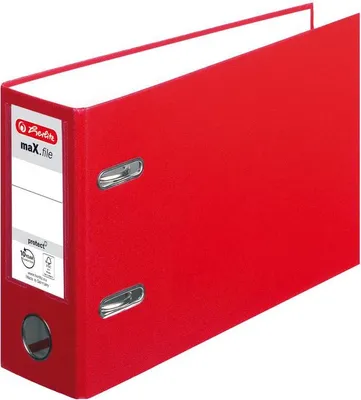Produktbild von Herlitz Ordner / quer / DIN A5 / 80mm breit / Farbe: rot