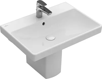 Produktbild von Villeroy & Boch Waschtisch AVENTO 650 x 470 mm, mit Überlauf weiß