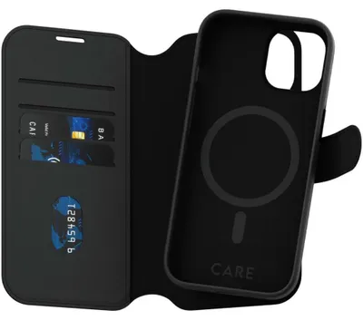 Produktbild von PanzerGlass CARE Tango Wallet Case MagSafe iPhone 15 schwarz