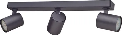 Produktbild von Oktaplex Deckenstrahler 3 flammig GU10 Spotleuchte schwenkbar LED Spotbalken 230V Deckenleuchte schwarz