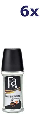 Produktbild von 6x Fa deo roll on 50ml mannen invisible protect