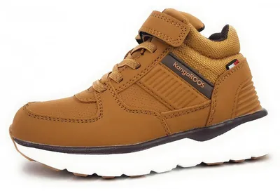 Image de KangaRoos : Chaussures pour enfants, bottes pour garçons, bottes à scratch, couleur marron, style décontracté