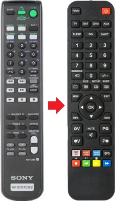 Produktbild von Fernbedienung geeignet für SONY RMU185 | STR-DE197 | STRDE197