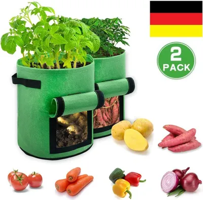 Obrázek produktu pro balení 2 pytlů na sázení brambor, 7 galonů pytlů na sázení zeleniny a mrkve