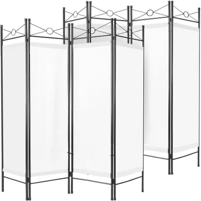 Produktbild von tectake® 2er-Set Raumteiler 4-teiliger Blickschutz 160 x 2,5 x 180 cm
