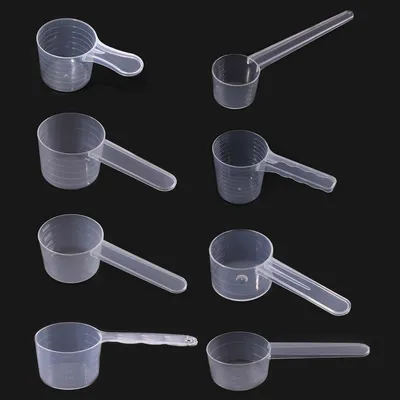 Messbecher-Set 8-tlg., 10–100 ml, transparent, Kunststoff