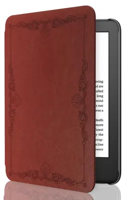 Immagine prodotto di Custodia MoKo per Kindle 6" (11ª generazione - modelli 2024/2022), custodia leggera con funzione di accensione/spegnimento automatico per Kindle 11 (modelli 2024/2022), stile vintage