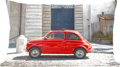 Produktbild von MuchoWow® Zierkissen Sofakissen Wohnzimmer Dekokissen 60x40 cm Oldtimer - Auto - Rot - Kopfkissen - Polster mit Foto