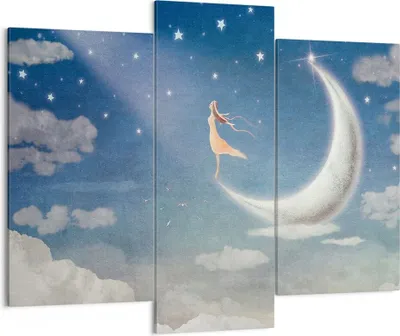 Produktbild von Bild auf Leinwand - Leinwandbild - himmel stern - 130x100cm - Wand Bild - Wanddeko - Wandbilder - Leinwanddruck - Bilder - Kunstdruck - Wanddekoration - Leinwand bilder - Wandkunst - CB130x100-3778