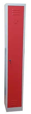 Produktbild von Einzelspind Spind Schließfachschrank Metallschrank Mehrzweckschrank Umkleideschrank Garderobenschrank 30x30x180H (ROT)