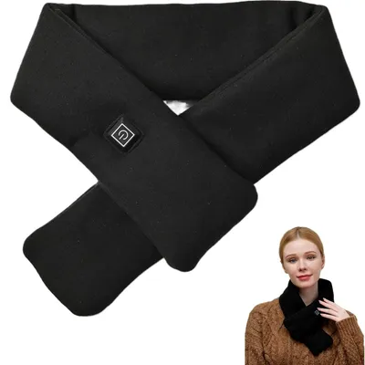 Produktbild von Heizbare Winter Schal mit 6000mAh Powerbank und 3 Heizstufen, Graphen Heizschal für Damen & Herren, USB Warm Scarf für Outdoor & Alltag