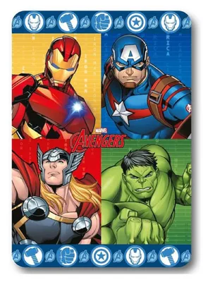 Immagine prodotto di Coperta in pile Avengers Heroes coperta accogliente 100 x 140 cm